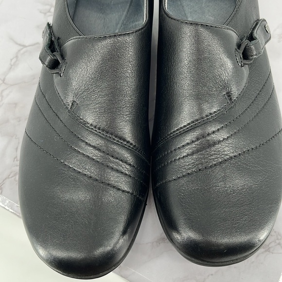 DANSKO Franny Black Milled Nappa Leather Slip On Sz 39 EU Natural Arch Comfy - Picture 7 of 10